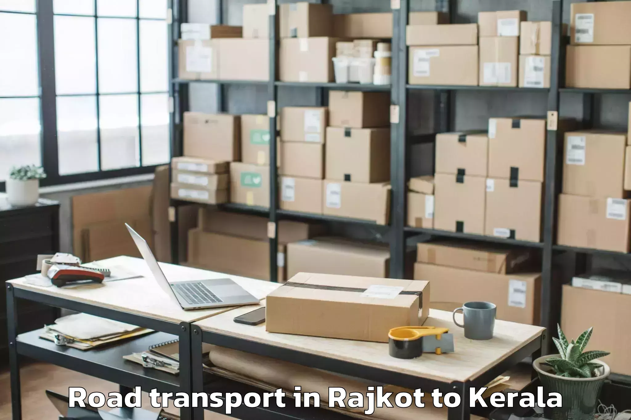 Top Rajkot to Kottarakkara Road Transport Available